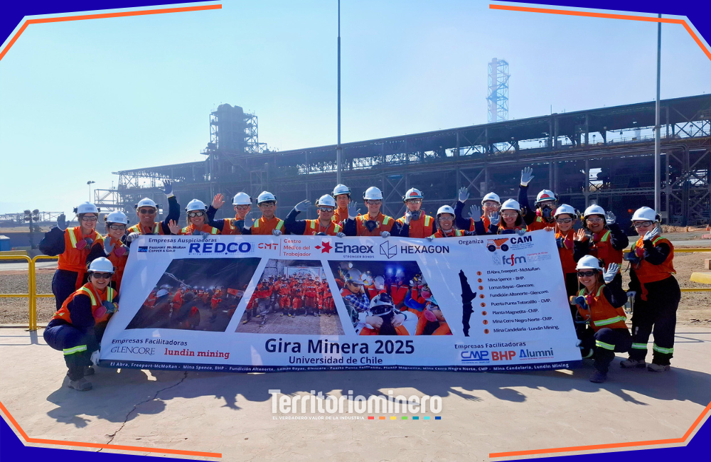 Complejo Metalúrgico Altonorte recibe a futuros ingenieros en la “Gira Minera 2025” Estudiantes de Ingeniería de Minas recorren el Complejo Metalúrgico Altonorte durante la Gira Minera 2025 en Antofagasta.