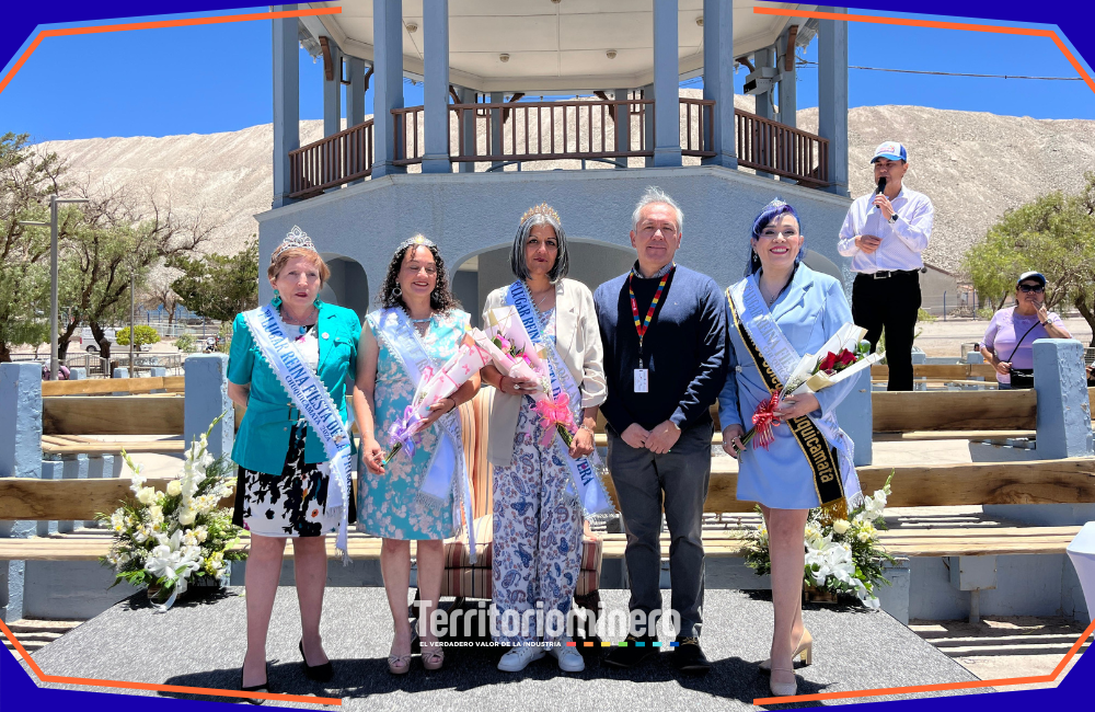 Celebración de la Fiesta de la Primavera 2025 en Chuquicamata, con exhabitantes, trabajadores y familias compartiendo en el histórico campamento minero.