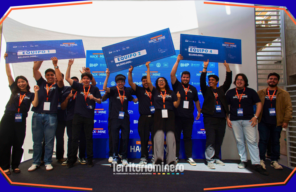 Hackamine 2025 impulsa innovación y talento joven para la minería del futuro Estudiantes presentan soluciones tecnológicas durante Hackamine 2025 en Antofagasta, organizado por BHP y HEUMA.