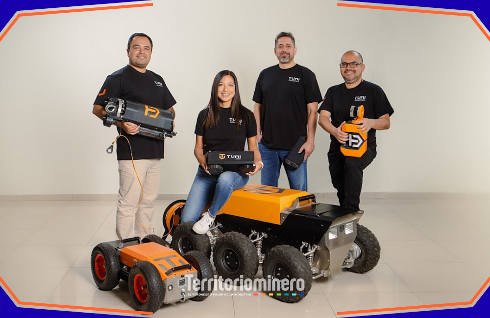 Startup peruana revoluciona la seguridad minera con robots inteligentes “Robot TumiBot 4 inspeccionando infraestructura minera con sensores 4K, Lidar y Edge AI en condiciones extremas”