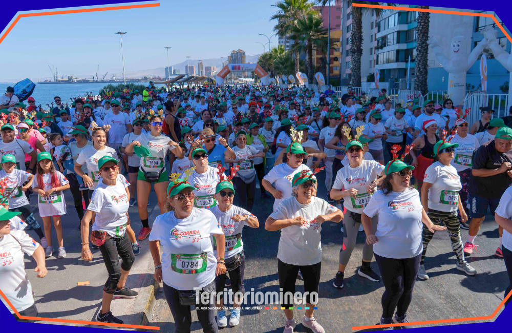 Corrida Navideña 2025 reunió a más de 2 mil personas en Antofagasta Participantes de la Corrida Navideña 2025 en Antofagasta recorriendo la costanera junto al mar y disfrutando en familia.