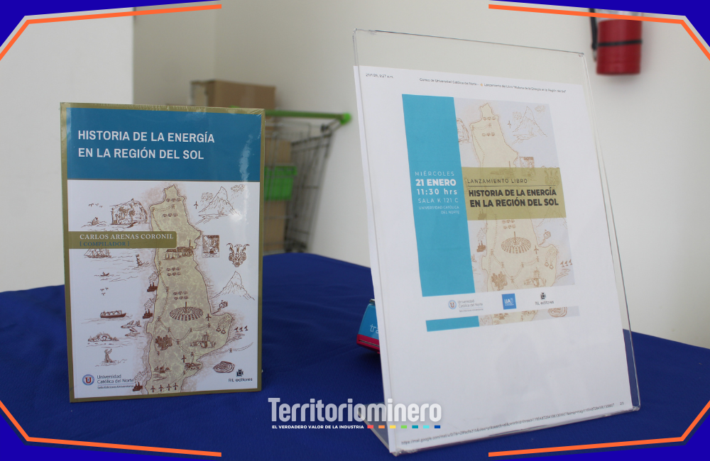Presentación del libro sobre historia de la energía en la Casa Central de la Universidad Católica del Norte.