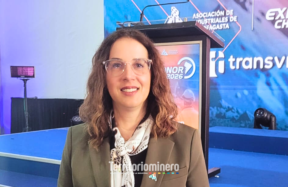 Katharina Jenny: “El liderazgo femenino agrega atributos diferenciadores en los equipos de trabajo” Katharina Jenny Arroyo, vicepresidenta de Asuntos Corporativos de Antofagasta Minerals, durante Exponor 2026 en Antofagasta.